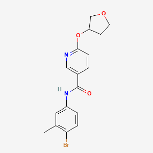 N-(4-bromo-3-methylphenyl)-6-((tetrahydrofuran-3-yl)oxy)nicotinamide