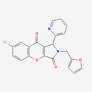 7-Chloro-2-(furan-2-ylmethyl)-1-(pyridin-2-yl)-1,2-dihydrochromeno[2,3-c]pyrrole-3,9-dione