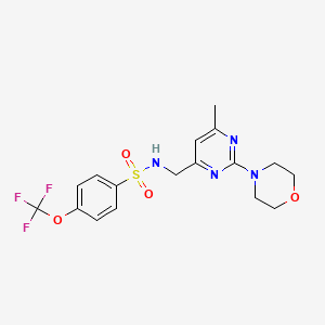 N-((6-methyl-2-morpholinopyrimidin-4-yl)methyl)-4-(trifluoromethoxy)benzenesulfonamide