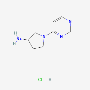 (3S)-1-(Pyrimidin-4-yl)pyrrolidin-3-amine hydrochloride