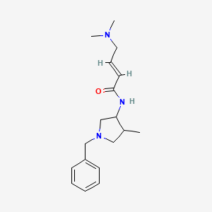 (E)-N-(1-Benzyl-4-methylpyrrolidin-3-yl)-4-(dimethylamino)but-2-enamide