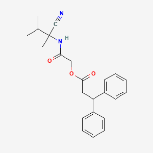 [(1-Cyano-1,2-dimethylpropyl)carbamoyl]methyl 3,3-diphenylpropanoate