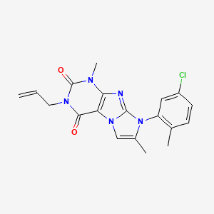 3-allyl-8-(5-chloro-2-methylphenyl)-1,7-dimethyl-1H-imidazo[2,1-f]purine-2,4(3H,8H)-dione