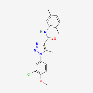 1-(3-chloro-4-methoxyphenyl)-N-(2,5-dimethylphenyl)-5-methyl-1H-1,2,3-triazole-4-carboxamide