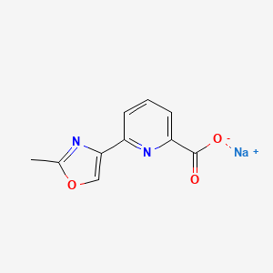 Sodium;6-(2-methyl-1,3-oxazol-4-yl)pyridine-2-carboxylate