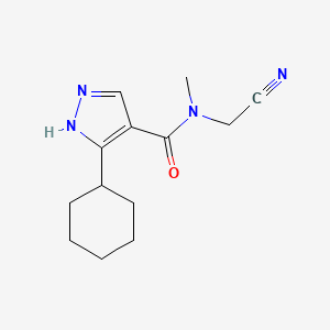 N-(Cyanomethyl)-5-cyclohexyl-N-methyl-1H-pyrazole-4-carboxamide