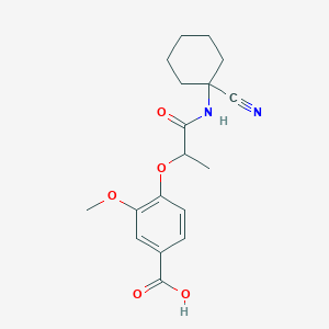 4-{1-[(1-Cyanocyclohexyl)carbamoyl]ethoxy}-3-methoxybenzoic acid