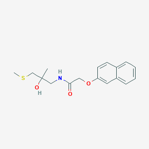 molecular formula C17H21NO3S B2888941 N-(2-hydroxy-2-methyl-3-(methylthio)propyl)-2-(naphthalen-2-yloxy)acetamide CAS No. 1396870-31-7