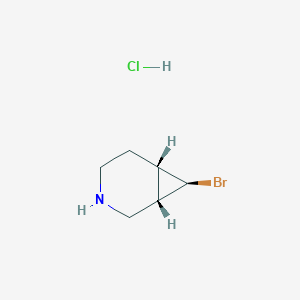 (1S,6S,7R)-7-Bromo-3-azabicyclo[4.1.0]heptane;hydrochloride