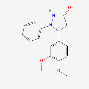 5-(3,4-Dimethoxyphenyl)-1-phenylpyrazolidin-3-one
