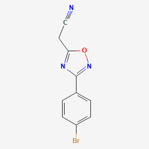 2-[3-(4-Bromophenyl)-1,2,4-oxadiazol-5-yl]acetonitrile