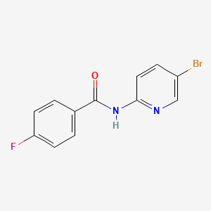 molecular formula C12H8BrFN2O B2888951 N-(5-bromopyridin-2-yl)-4-fluorobenzamide CAS No. 300717-33-3