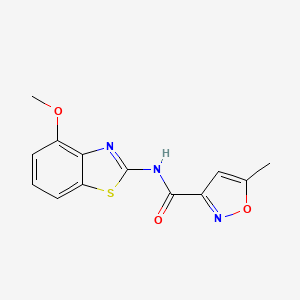 N-(4-methoxybenzo[d]thiazol-2-yl)-5-methylisoxazole-3-carboxamide