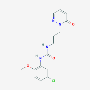 1-(5-chloro-2-methoxyphenyl)-3-(3-(6-oxopyridazin-1(6H)-yl)propyl)urea