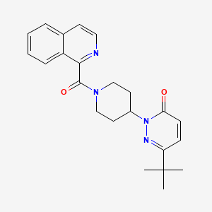6-Tert-butyl-2-[1-(isoquinoline-1-carbonyl)piperidin-4-yl]pyridazin-3-one