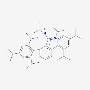 molecular formula C43H64N2 B288897 2,2'',4,4'',6,6''-hexaisopropyl-N-isopropyl-N'-[1-methylethyl]-1,2':6',1''-terphenyl-1'-carboximidamide 