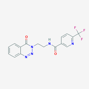 N-(2-(4-oxobenzo[d][1,2,3]triazin-3(4H)-yl)ethyl)-6-(trifluoromethyl)nicotinamide