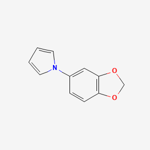molecular formula C11H9NO2 B2888974 1-(1,3-苯并二氧杂环-5-基)-1H-吡咯 CAS No. 443636-90-6