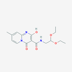 molecular formula C16H21N3O5 B2888990 N-(2,2-diethoxyethyl)-2-hydroxy-8-methyl-4-oxo-4H-pyrido[1,2-a]pyrimidine-3-carboxamide CAS No. 898412-18-5
