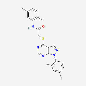 N-(2,5-dimethylphenyl)-2-[1-(2,4-dimethylphenyl)pyrazolo[3,4-d]pyrimidin-4-yl]sulfanylacetamide