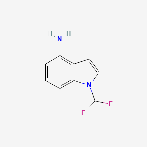 molecular formula C9H8F2N2 B2889005 1-(difluoromethyl)-1H-indol-4-amine CAS No. 1429043-06-0