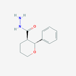 (2R,3R)-2-phenyloxane-3-carbohydrazide