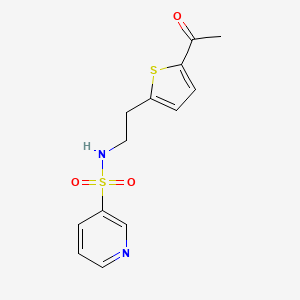 N-(2-(5-acetylthiophen-2-yl)ethyl)pyridine-3-sulfonamide