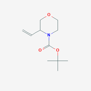 molecular formula C11H19NO3 B2889014 Tert-butyl 3-ethenylmorpholine-4-carboxylate CAS No. 1822812-12-3