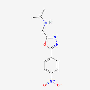 {[5-(4-Nitrophenyl)-1,3,4-oxadiazol-2-yl]methyl}(propan-2-yl)amine