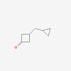 molecular formula C8H12O B2889030 3-(Cyclopropylmethyl)cyclobutan-1-one CAS No. 2355396-34-6