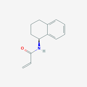 molecular formula C13H15NO B2889052 N-[(1S)-1,2,3,4-tetrahydronaphthalen-1-yl]prop-2-enamide CAS No. 2380855-93-4