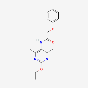 molecular formula C16H19N3O3 B2889056 N-(2-ethoxy-4,6-dimethylpyrimidin-5-yl)-2-phenoxyacetamide CAS No. 2034574-06-4