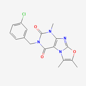 3-(3-chlorobenzyl)-1,6,7-trimethyloxazolo[2,3-f]purine-2,4(1H,3H)-dione