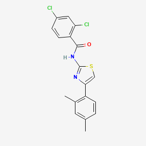 2,4-dichloro-N-[4-(2,4-dimethylphenyl)-1,3-thiazol-2-yl]benzamide