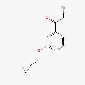 2-Bromo-1-[3-(cyclopropylmethoxy)phenyl]ethanone
