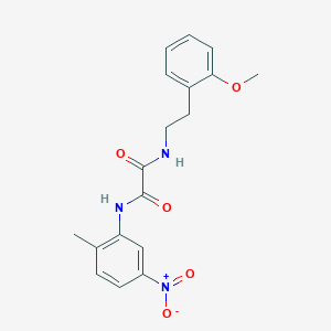 N1-(2-methoxyphenethyl)-N2-(2-methyl-5-nitrophenyl)oxalamide