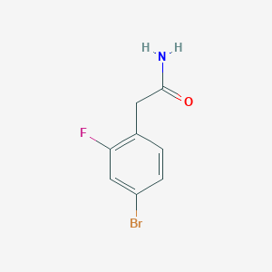 molecular formula C8H7BrFNO B2889071 2-(4-Bromo-2-fluorophenyl)acetamide CAS No. 1000668-71-2