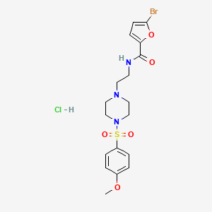 5-bromo-N-(2-(4-((4-methoxyphenyl)sulfonyl)piperazin-1-yl)ethyl)furan-2-carboxamide hydrochloride
