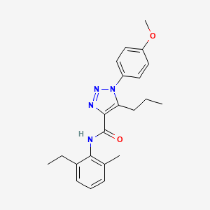 molecular formula C22H26N4O2 B2889080 N-(2-ethyl-6-methylphenyl)-1-(4-methoxyphenyl)-5-propyl-1H-1,2,3-triazole-4-carboxamide CAS No. 950234-53-4