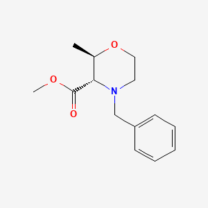 Methyl (2R,3S)-4-benzyl-2-methylmorpholine-3-carboxylate