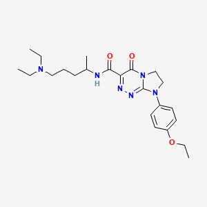 N-(5-(diethylamino)pentan-2-yl)-8-(4-ethoxyphenyl)-4-oxo-4,6,7,8-tetrahydroimidazo[2,1-c][1,2,4]triazine-3-carboxamide
