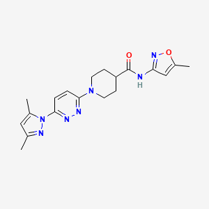1-(6-(3,5-dimethyl-1H-pyrazol-1-yl)pyridazin-3-yl)-N-(5-methylisoxazol-3-yl)piperidine-4-carboxamide