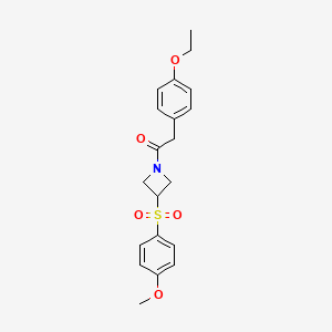 2-(4-Ethoxyphenyl)-1-(3-((4-methoxyphenyl)sulfonyl)azetidin-1-yl)ethanone