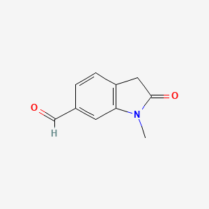 1-methyl-2-oxo-3H-indole-6-carbaldehyde