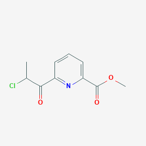 molecular formula C10H10ClNO3 B2889137 Methyl 6-(2-chloropropanoyl)pyridine-2-carboxylate CAS No. 1706461-17-7