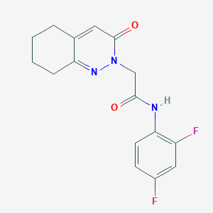 molecular formula C16H15F2N3O2 B2889142 N-(2,4-difluorophenyl)-2-(3-oxo-5,6,7,8-tetrahydrocinnolin-2(3H)-yl)acetamide CAS No. 933027-94-2