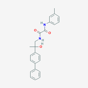 molecular formula C24H24N2O3 B2889162 N1-(2-([1,1'-biphenyl]-4-yl)-2-hydroxypropyl)-N2-(m-tolyl)oxalamide CAS No. 1396872-84-6