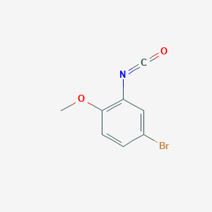 molecular formula C8H6BrNO2 B2889172 4-Bromo-2-isocyanato-1-methoxybenzene CAS No. 900574-83-6