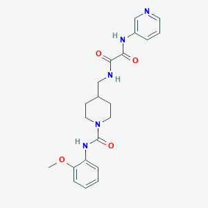 molecular formula C21H25N5O4 B2889176 N-({1-[(2-methoxyphenyl)carbamoyl]piperidin-4-yl}methyl)-N'-(pyridin-3-yl)ethanediamide CAS No. 1234851-52-5