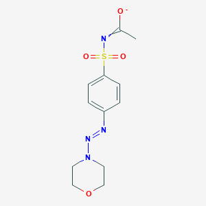 molecular formula C12H15N4O4S- B288919 N-[4-(morpholin-4-yldiazenyl)phenyl]sulfonylethanimidate 